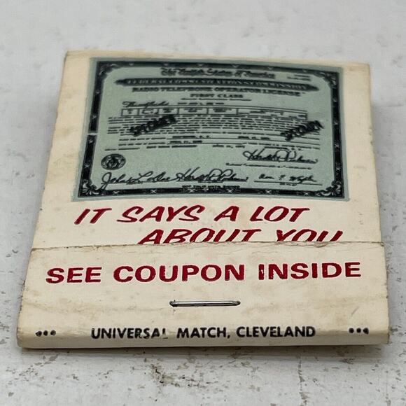 Vintage Matchbook CoverIt Says A Lot About You Novelty Match Book Unstruck - Picture 4 of 11